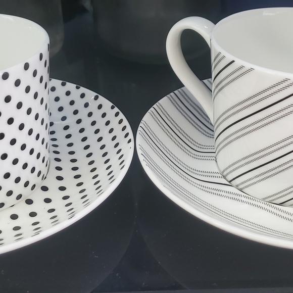 Two teacups with saucers Art Deco - Picture 1 of 9